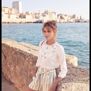 SOLD Sezane Vera Blouse size 38